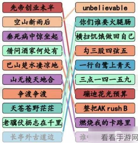 汉字找茬王,拼外国好电影名称关卡的终极攻略秘籍