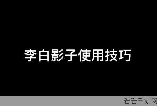 李白神技组合,大招与平 A 完美释放攻略秘籍