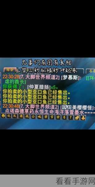 魔兽世界金麟卖店鱼：魔兽世界金麟卖店鱼：探秘珍稀美食的全新体验