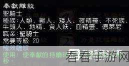 惩戒骑士小型雕文选择：惩戒骑士小型雕文选择与最佳搭配策略探讨