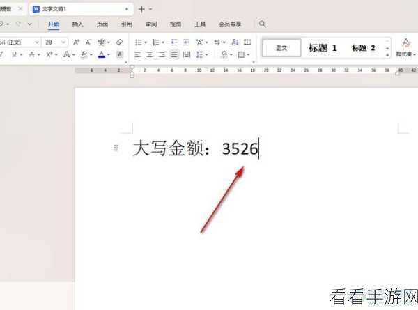 电脑版 WPS 文档,小写数字秒变大写金额秘籍